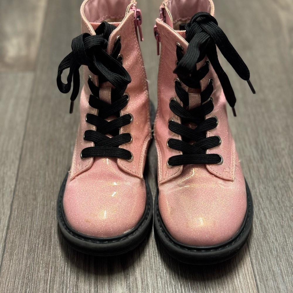 Sparkly Pink Kids Boots